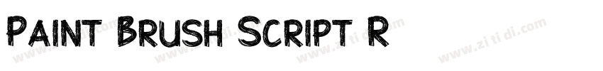 Paint Brush Script R字体转换